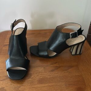 Andrew Geller Black Sandal/ Heels.           Size 9 1/2.   Very good condition.
